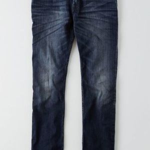 AEO Mens Slim Straight Core Flex Jeans Dark Indigo